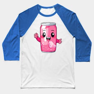 Soft drink cute T-Shirt cute giri Baseball T-Shirt